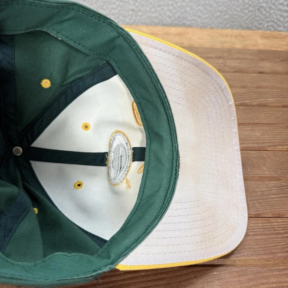 Vintage Green Bay Packers Hat Adult Green Snapback Cap Embroidered 90s Y2K